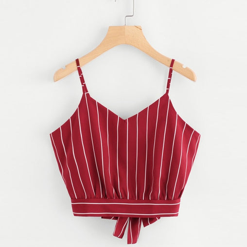 Striped Crop Camisole