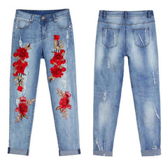 Floral Jeans